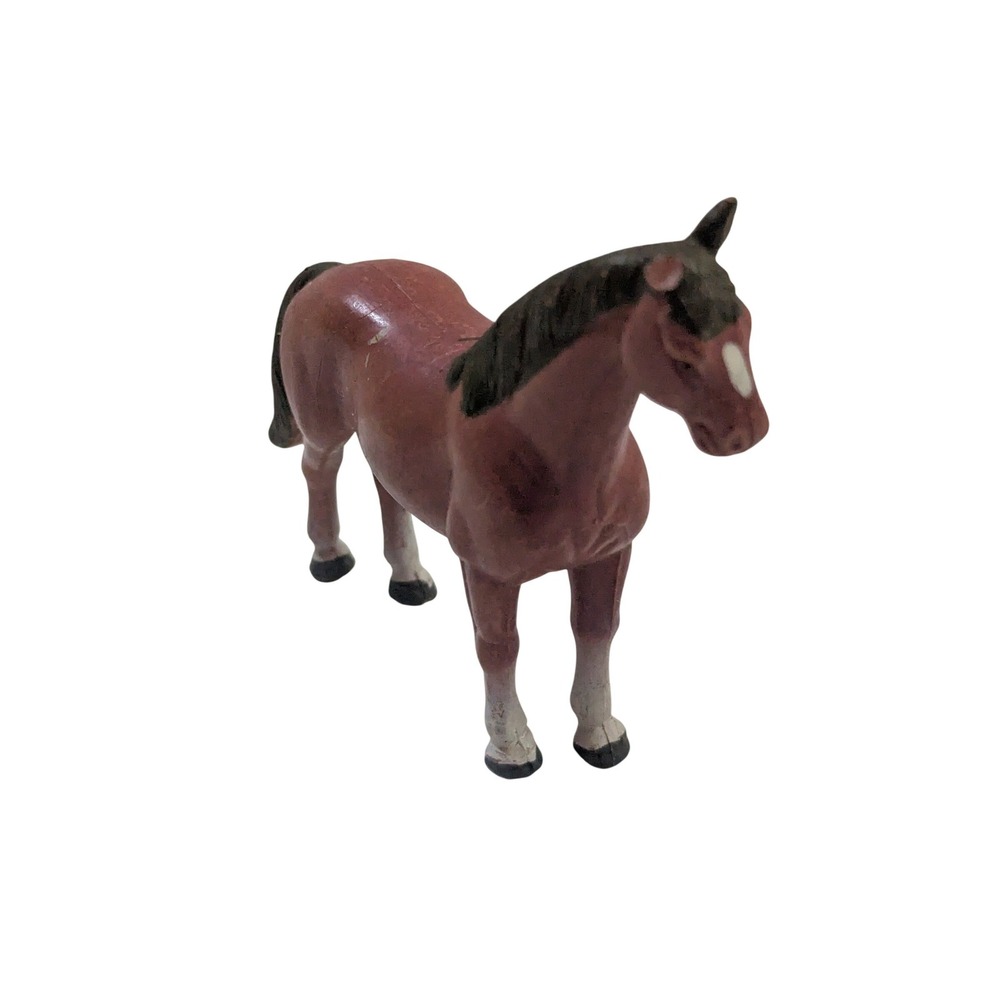 Vintage 1988 Funrise Torio Brown Bay Horse‎ Figurine Plastic Toy 4 Inch
